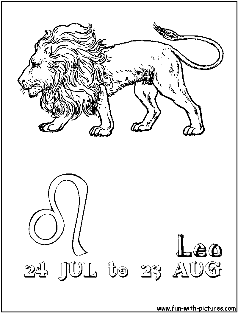 Leo Coloring Page 