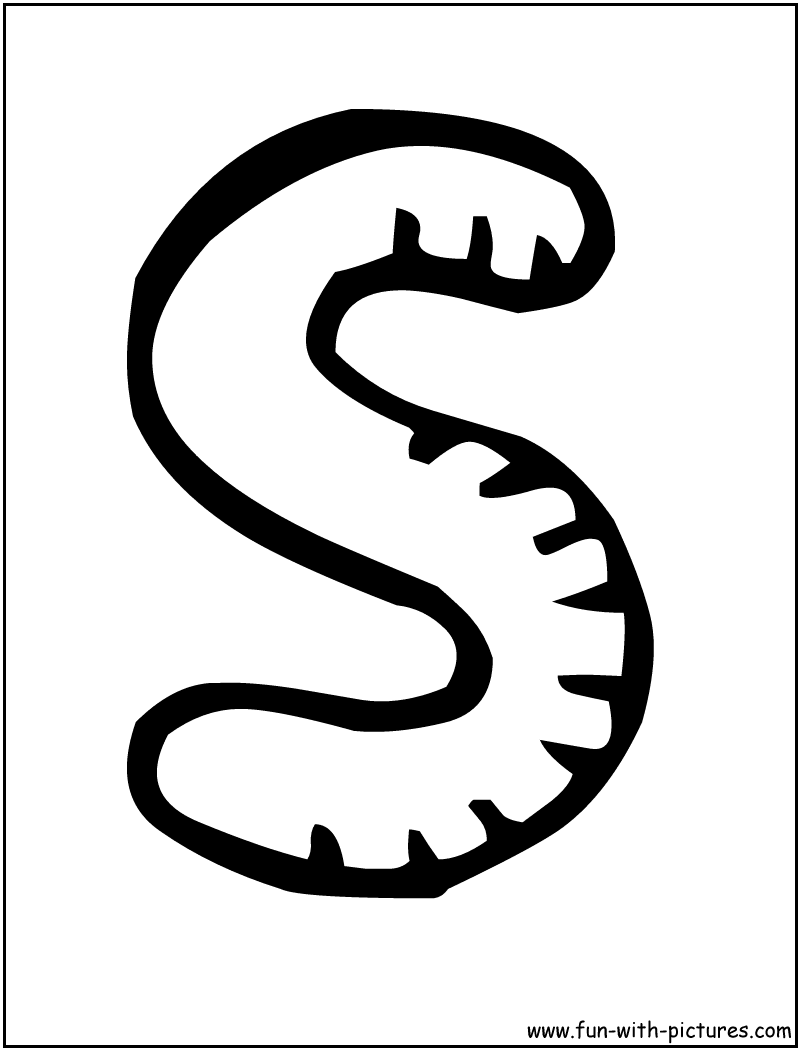 Free Letter S Coloring Page