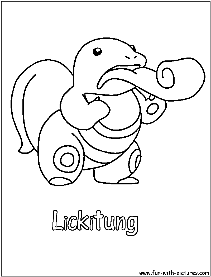 Lickitung Coloring Page 