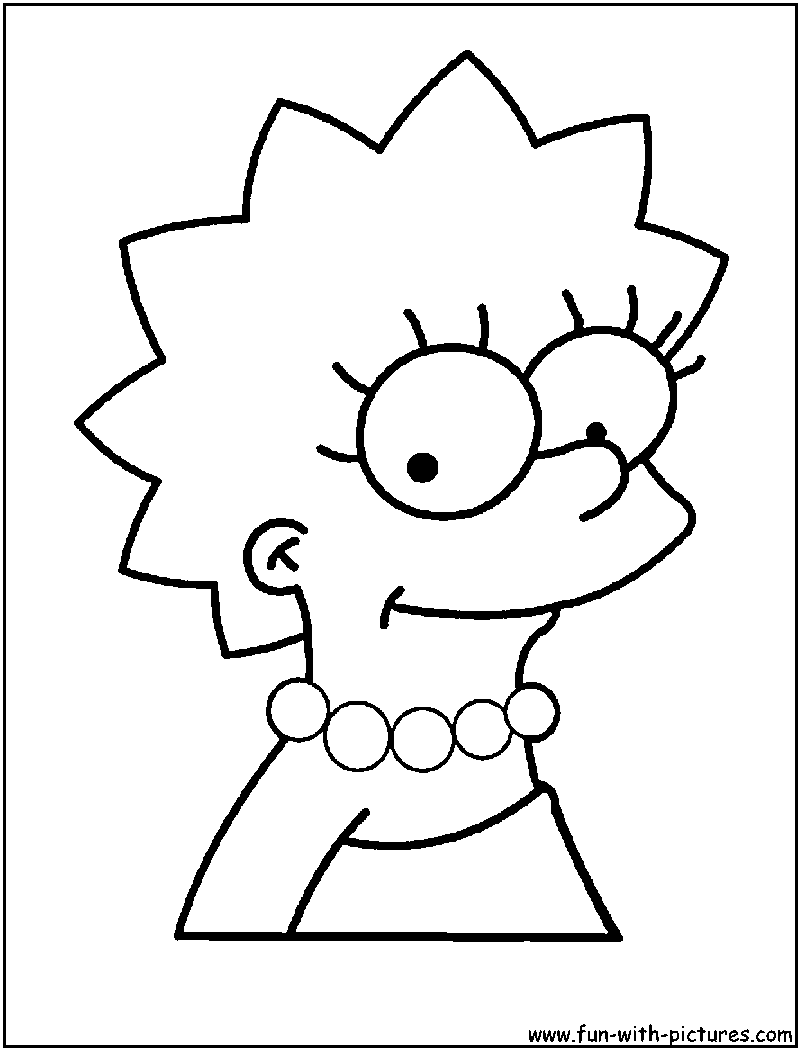 simpsons coloring pages bart