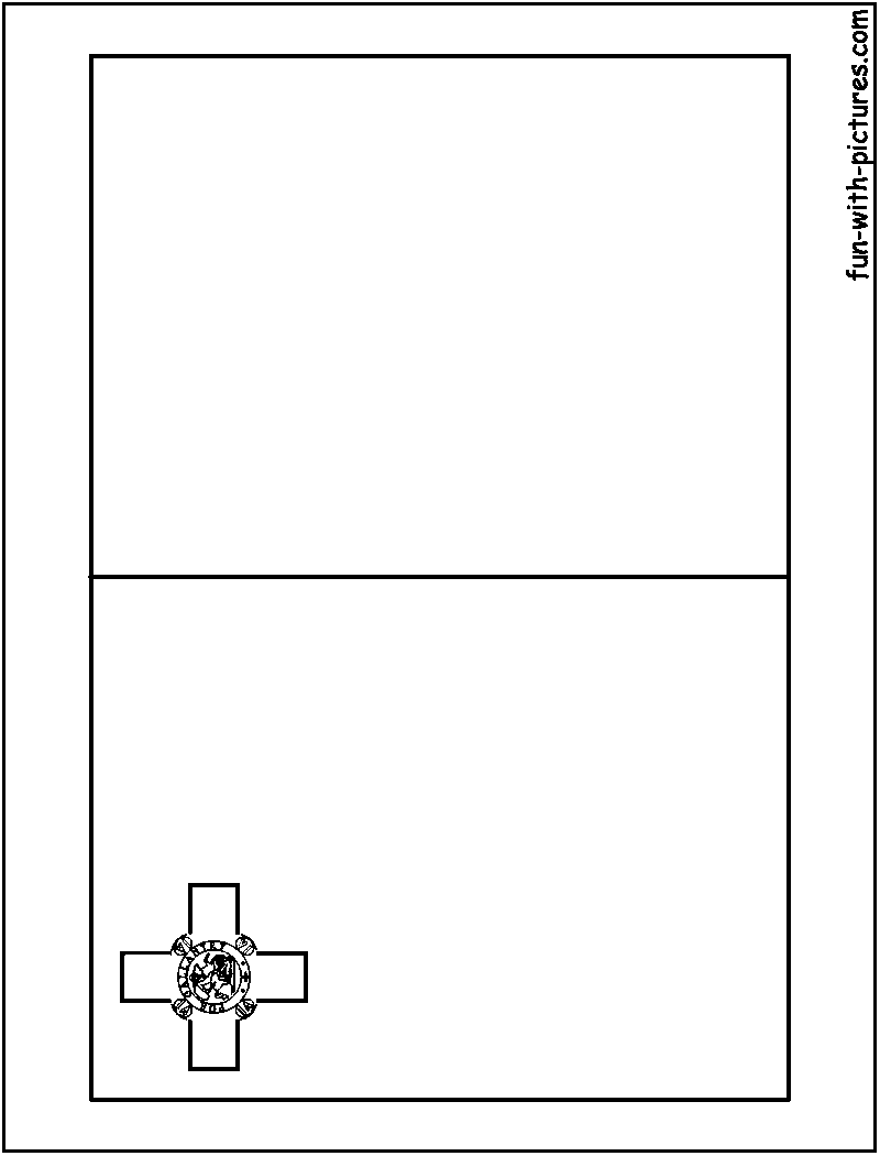Malta Flag  Coloring Page