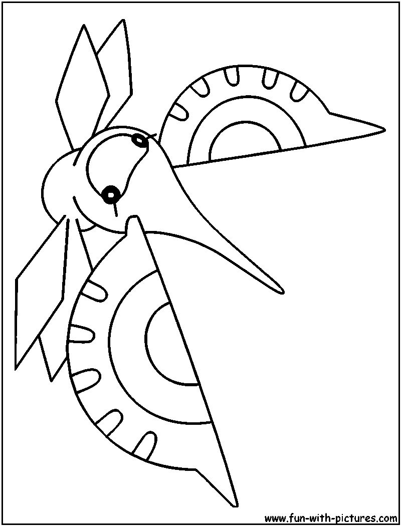 Masquerain Coloring Page 