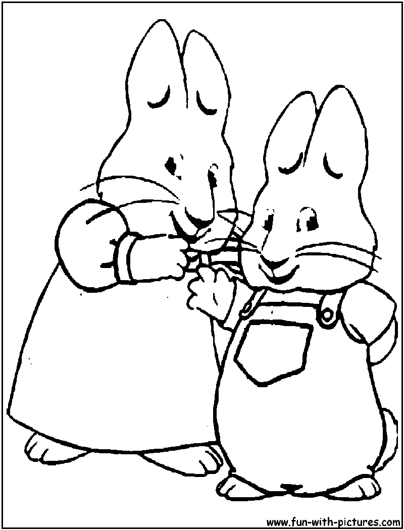 Maxandruby Cartoon Coloring Page 