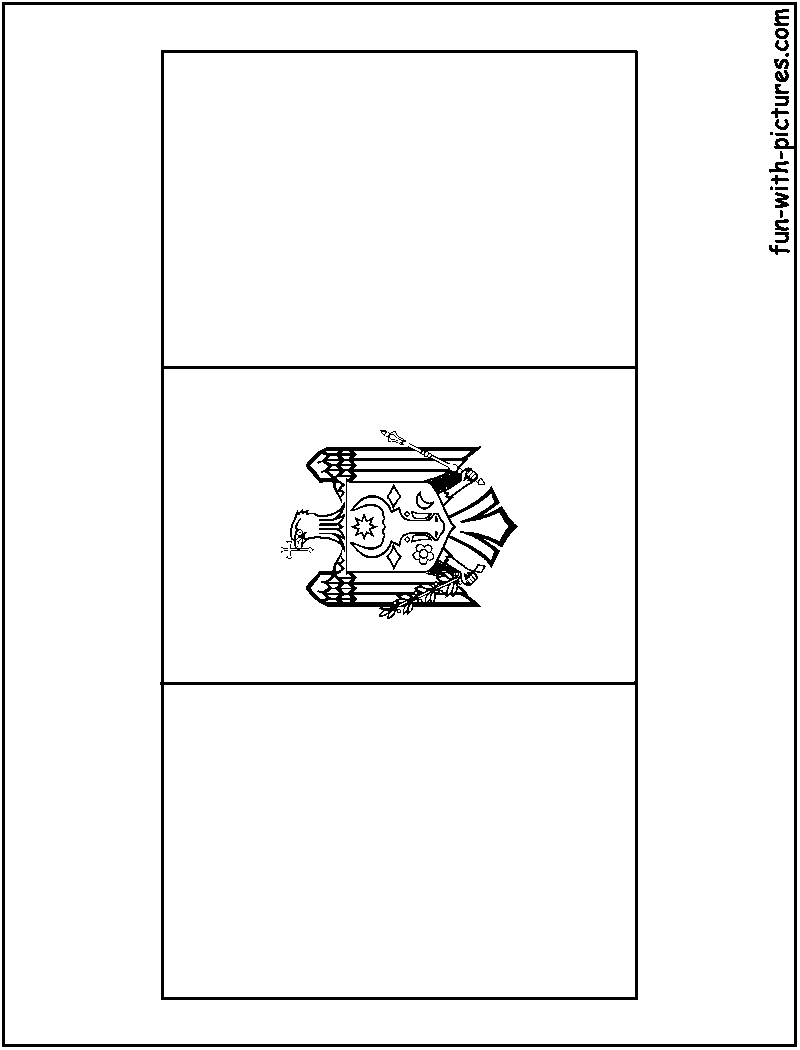Moldova Flag  Coloring Page