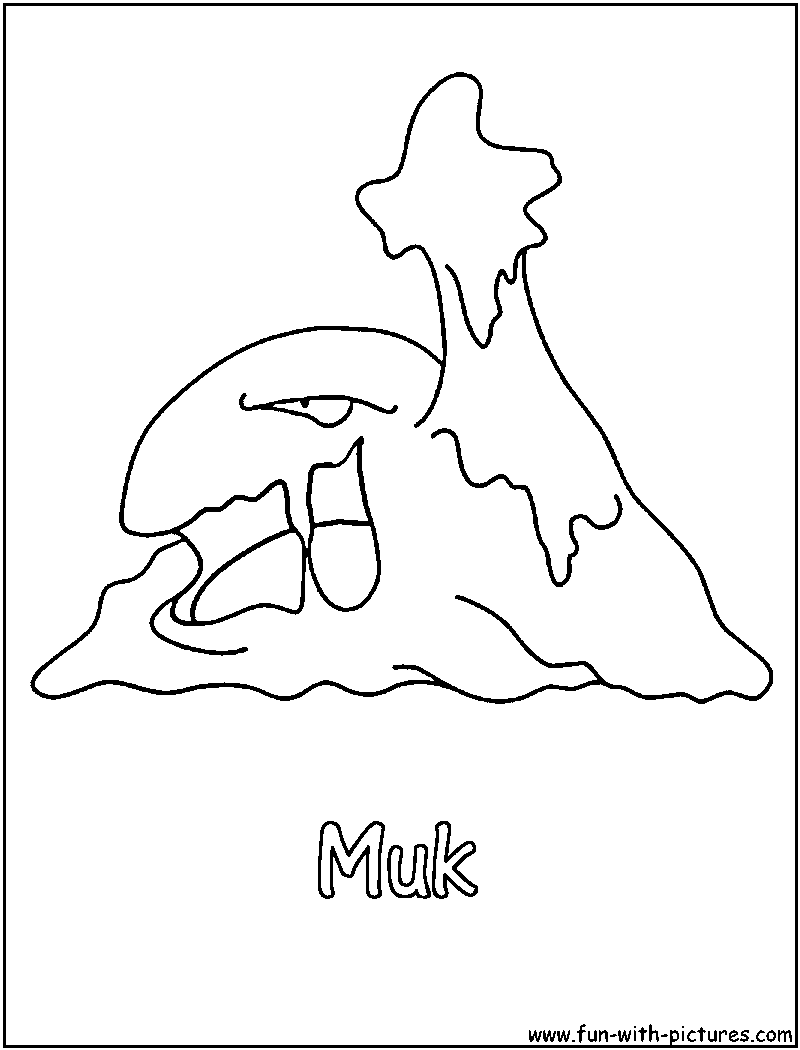 Muk Coloring Page 