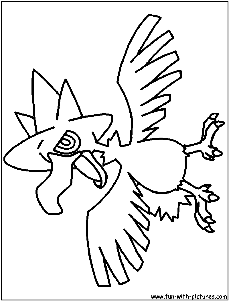 Murkrow Coloring Page 