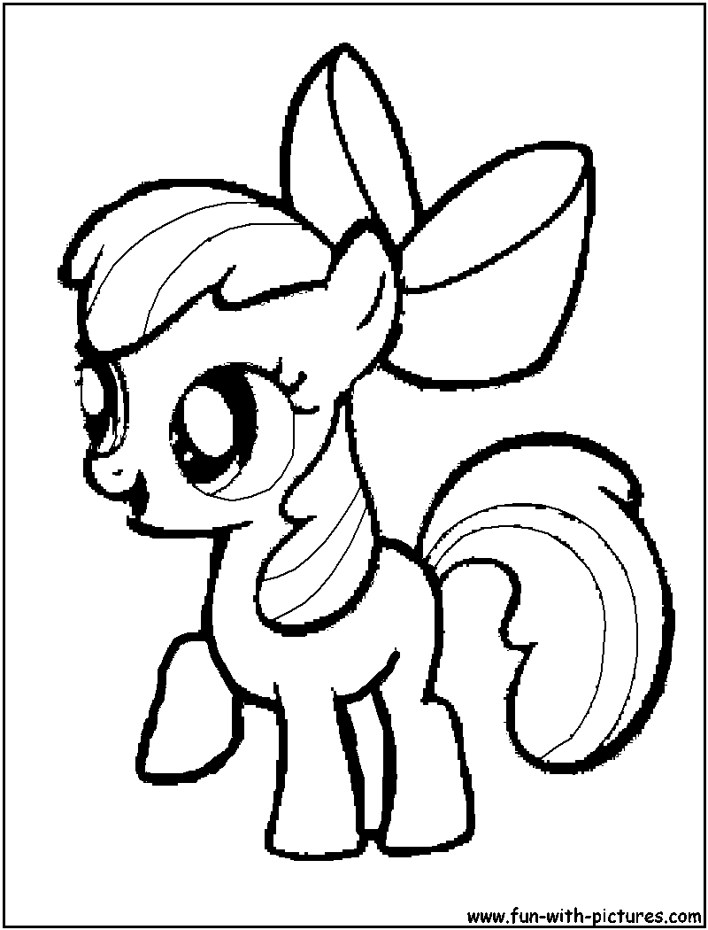 Mylittlepony Applebloom Coloring Page 