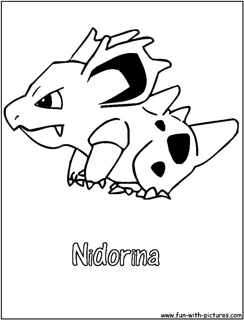 Nidorina Coloring Page 