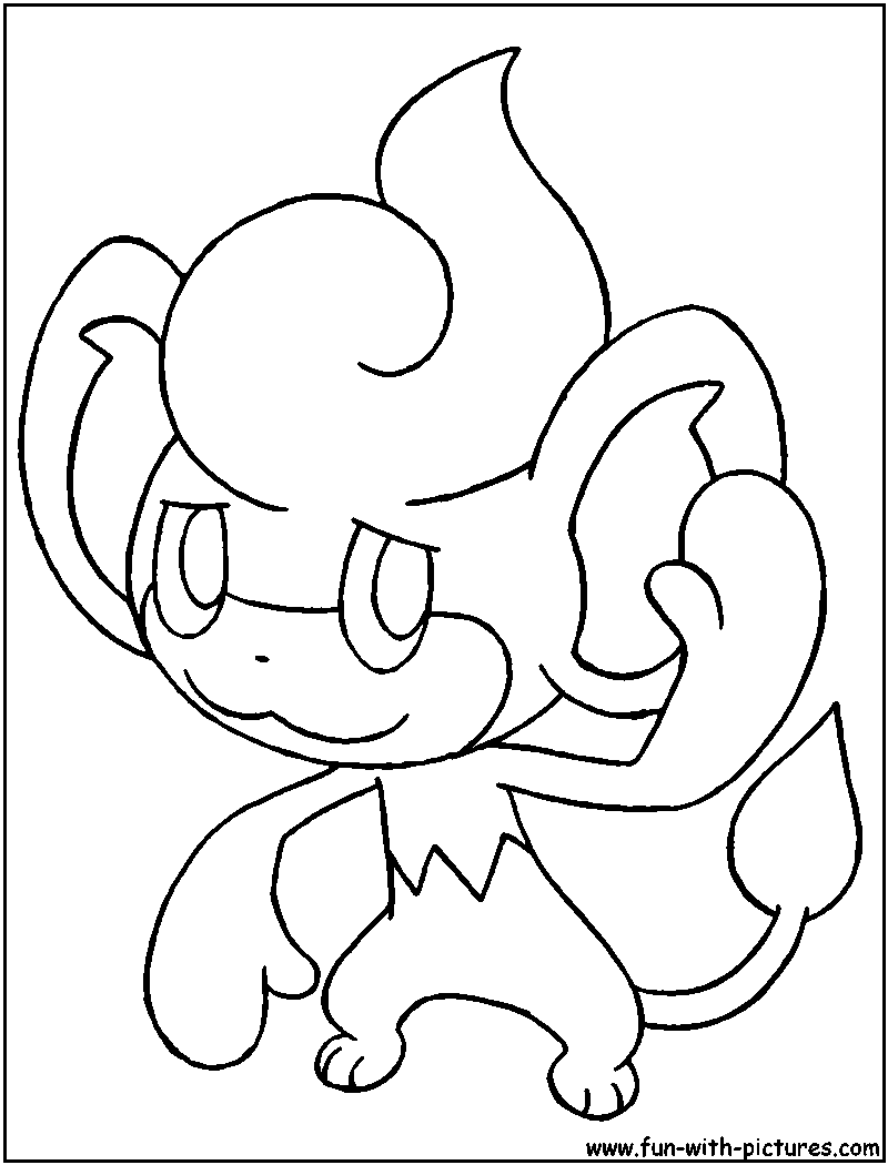 Pansear Coloring Page 