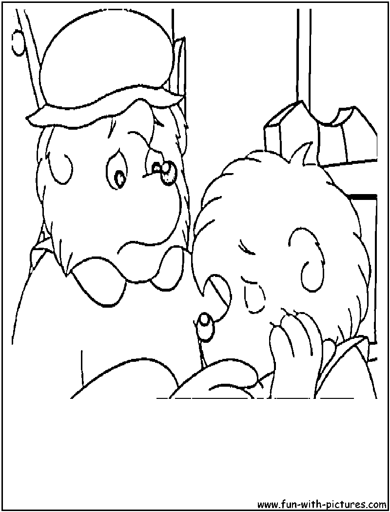 Papabear Brotherbear Coloring Page 