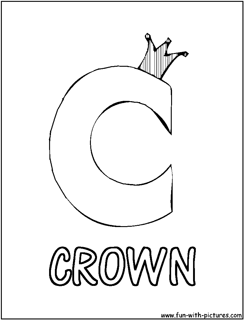 Picture Alphabets C Coloring Page 