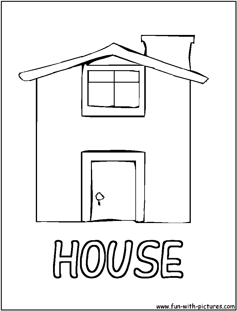 Picture Alphabets H Coloring Page 