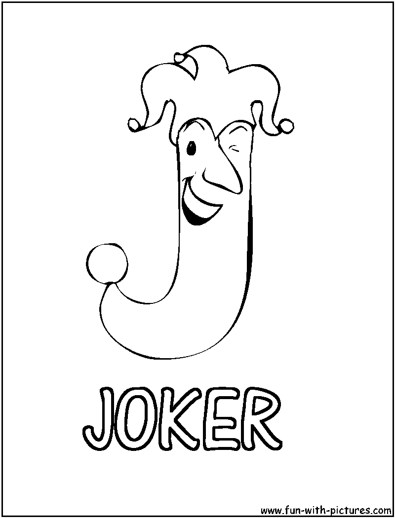 Picture Alphabets J Coloring Page 