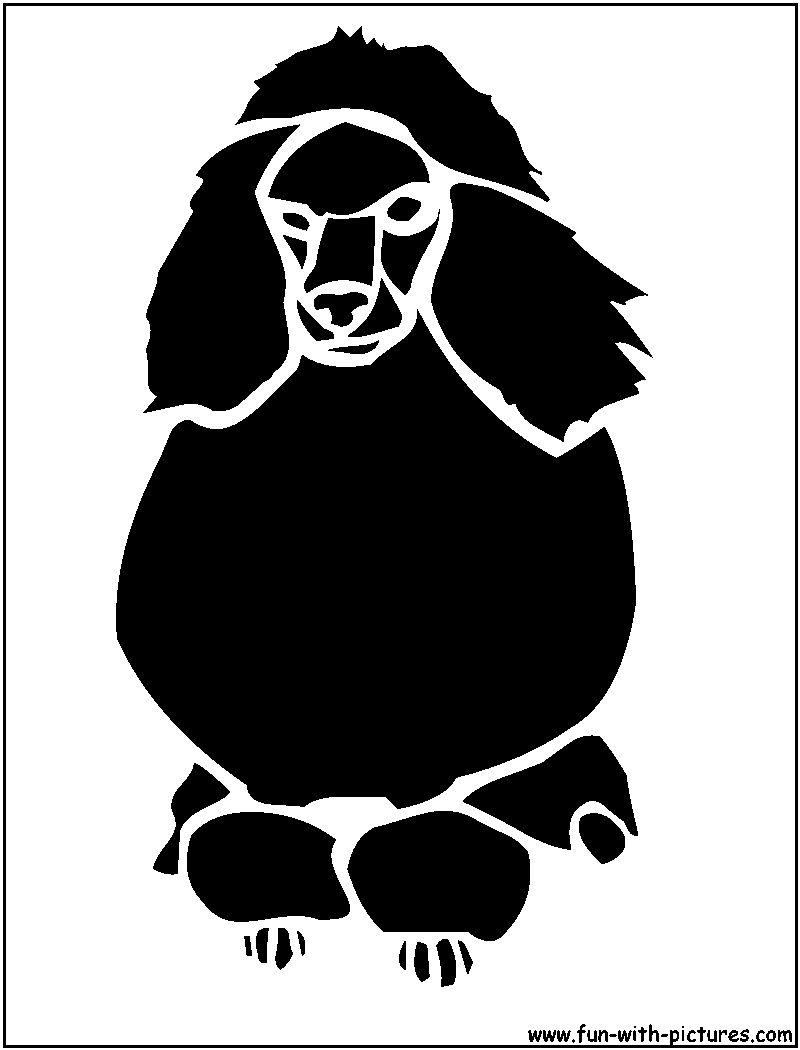 Poodle Stencil