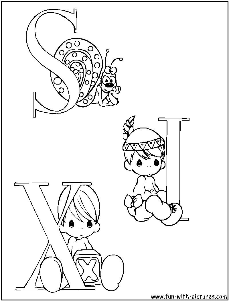 Precious Moments6 Coloring Page 