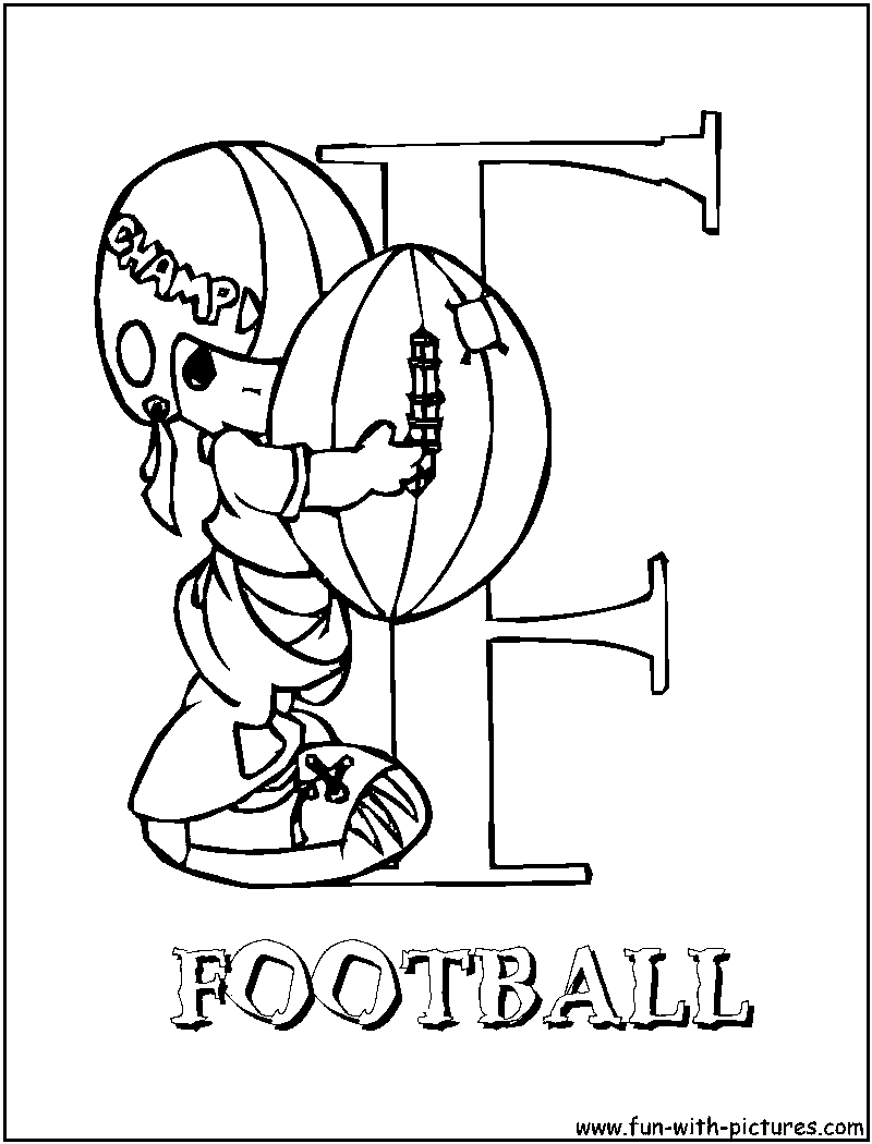 Preciousmoments F Coloring Page 