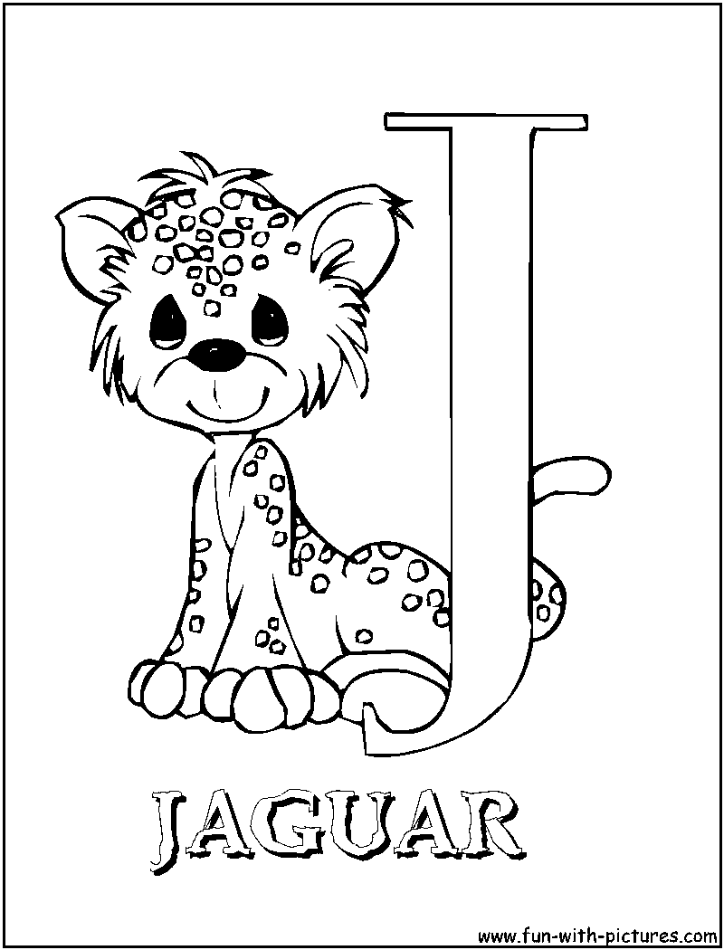 Preciousmoments J Coloring Page 