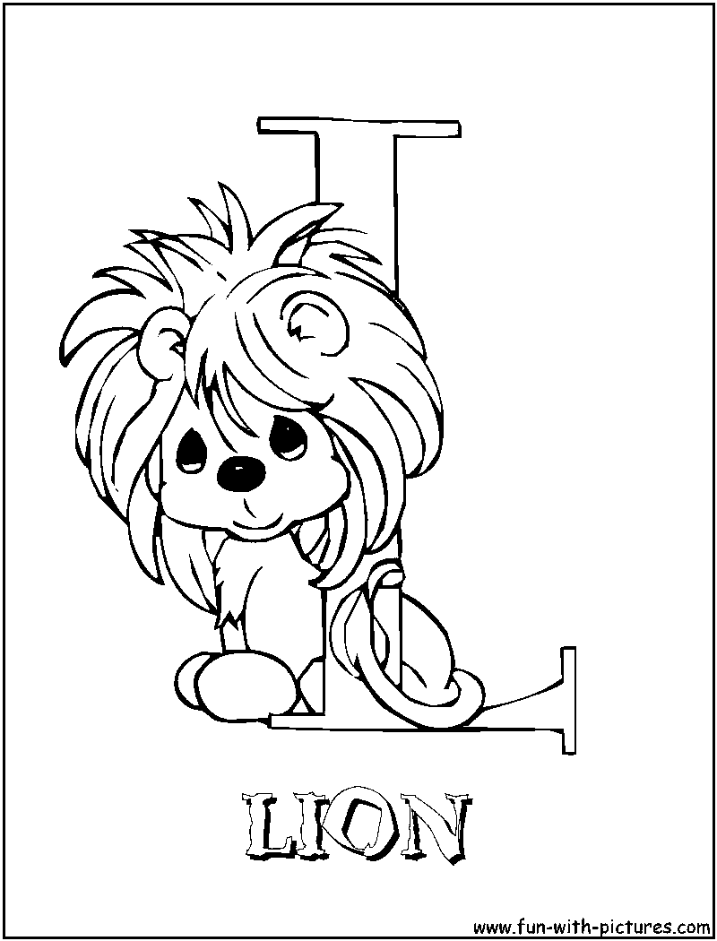 Preciousmoments L Coloring Page 