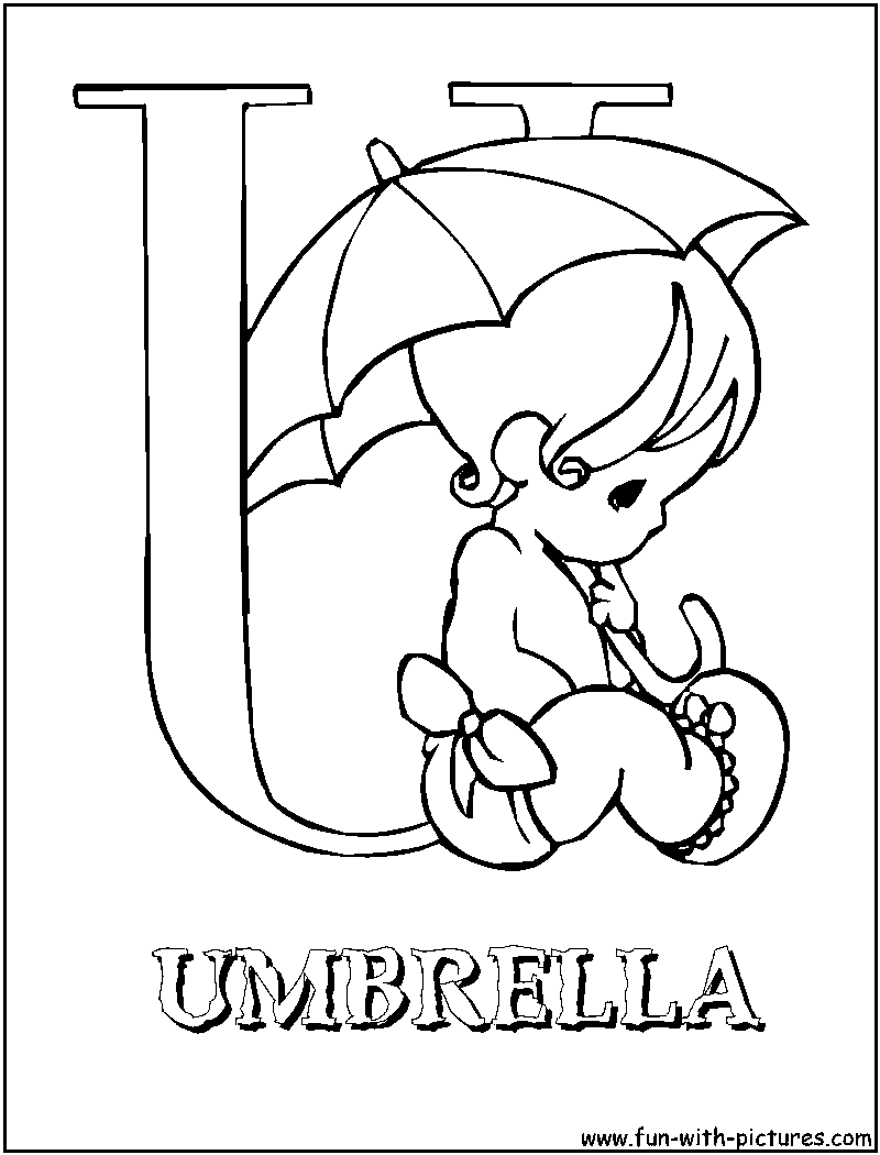 Preciousmoments U Coloring Page 