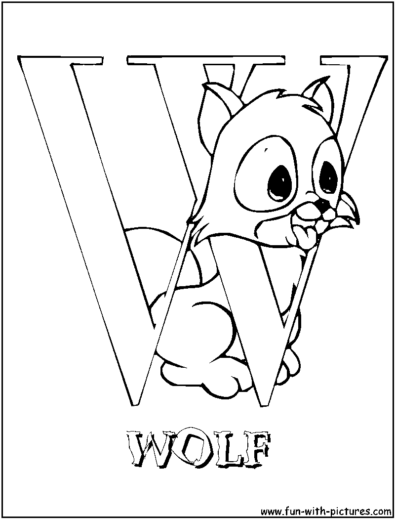 Preciousmoments W Coloring Page 