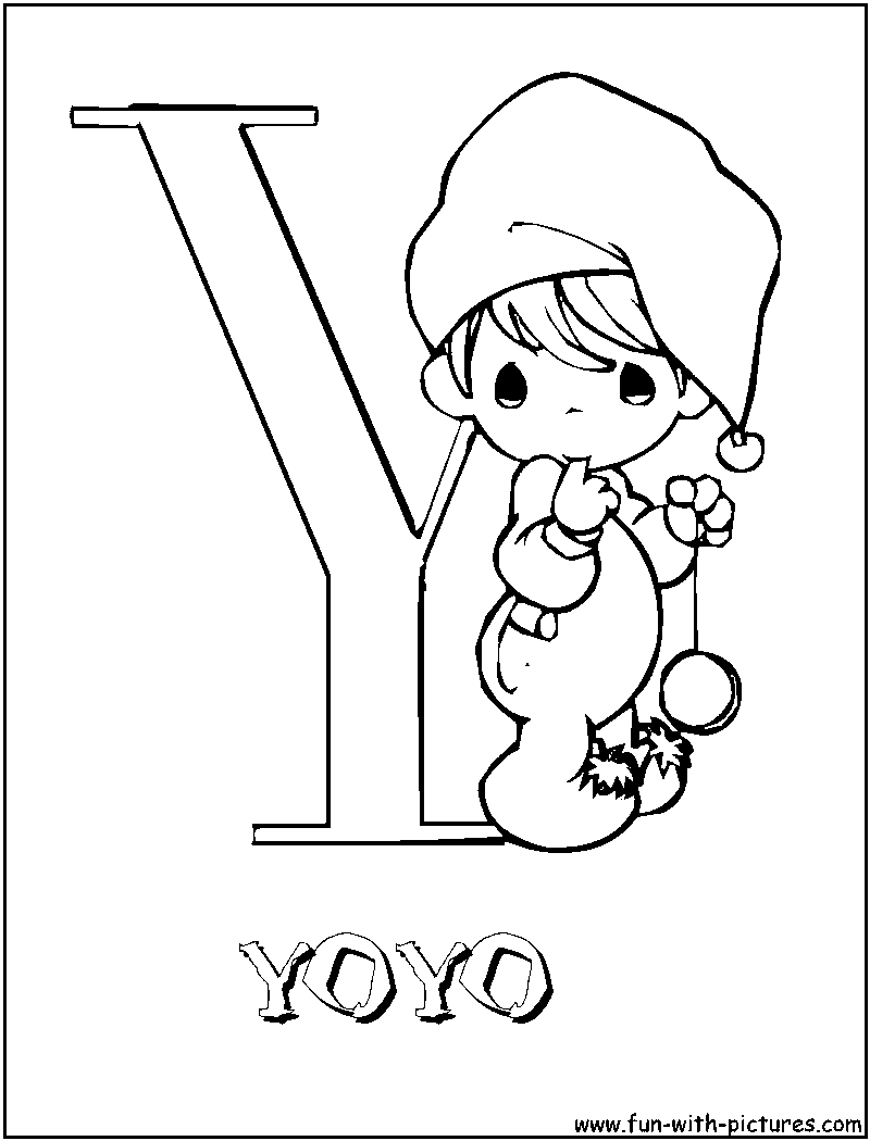 Preciousmoments Y Coloring Page 