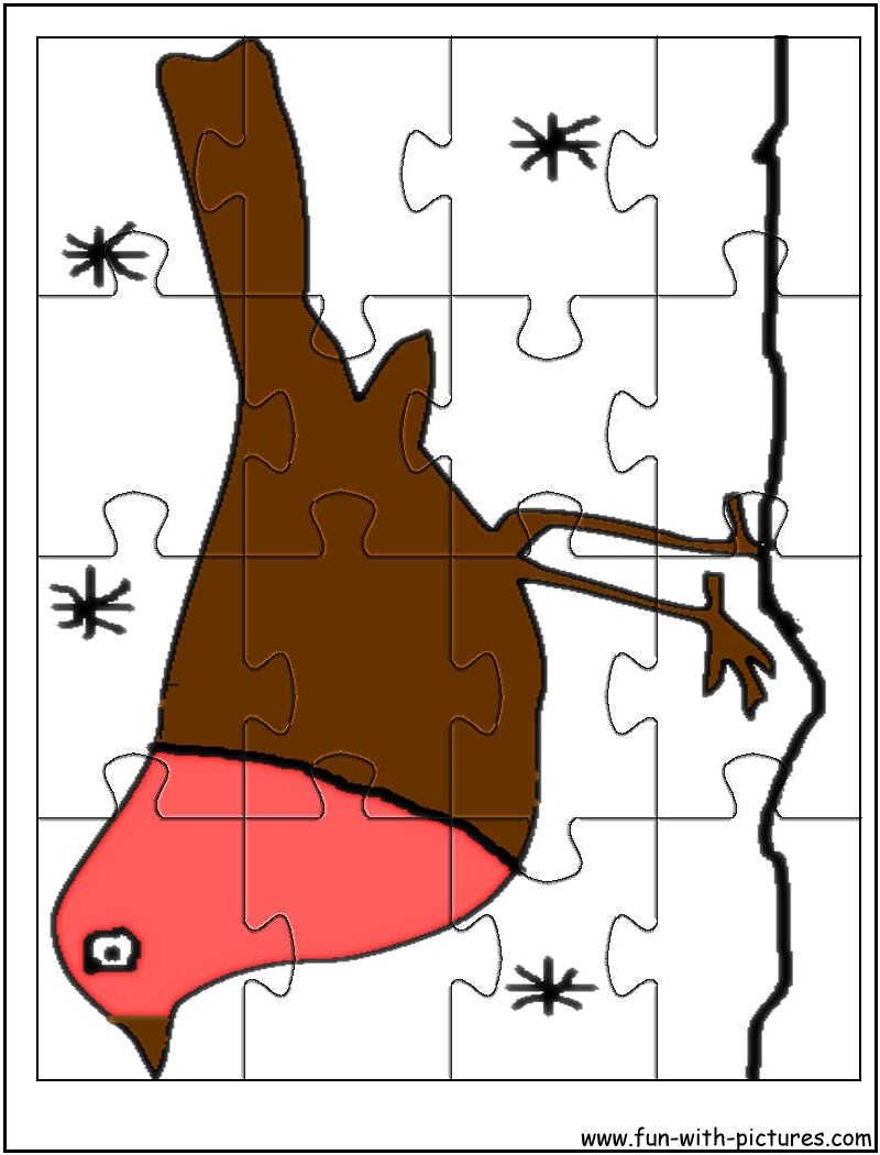 Printable Bird Jigsaw