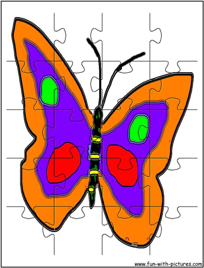 Printable Butterfly Jigsaw