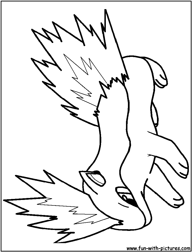 Quilava Coloring Page 