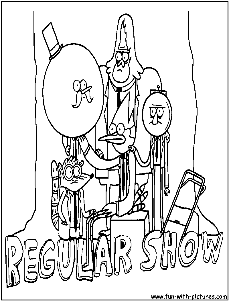 Regular Show Coloring Pages Regular Show Coloring Pages