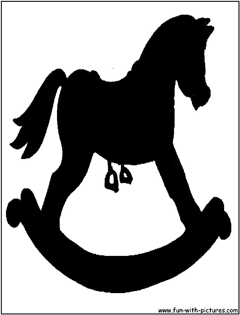rocking horse outline