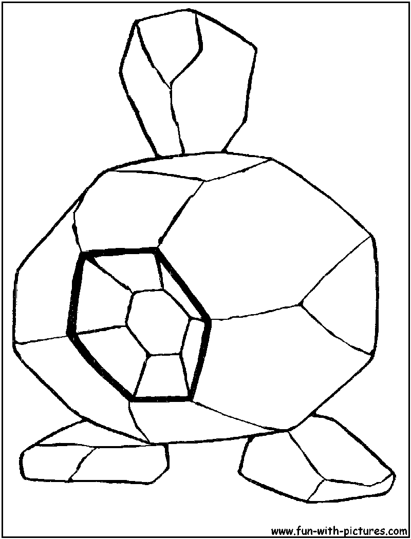 Roggenrola Coloring Page 