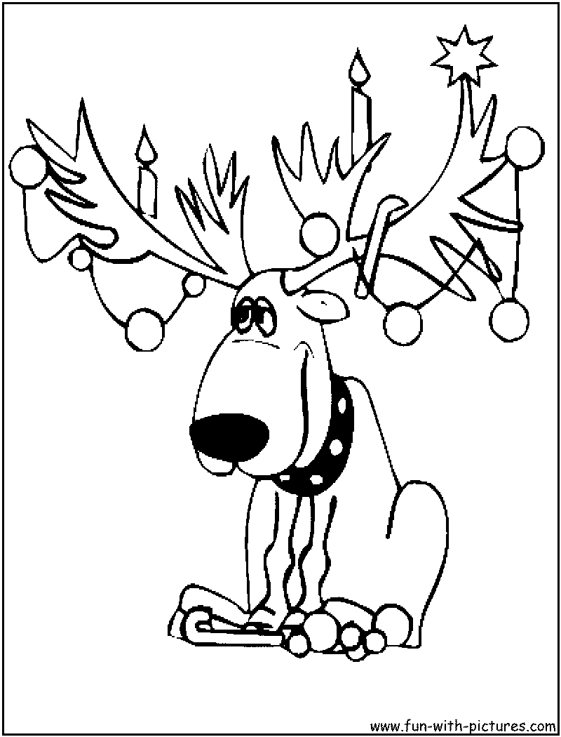 Coloring Pages Of Reindeer Free 4