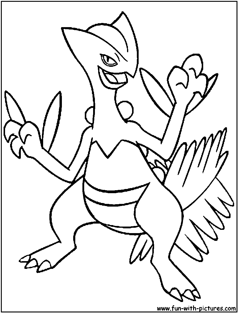 Sceptile Coloring Page 