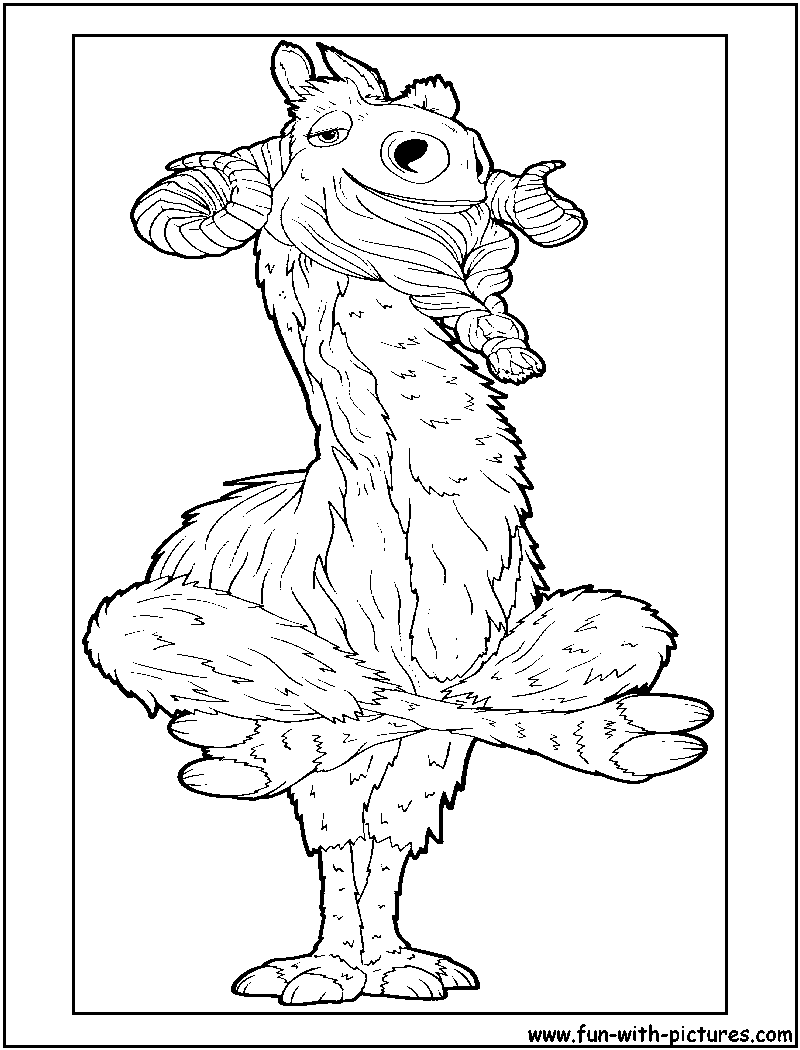 Shangrillama Iceage Coloring Page 