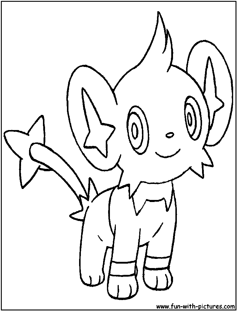 Shinx Coloring Page 