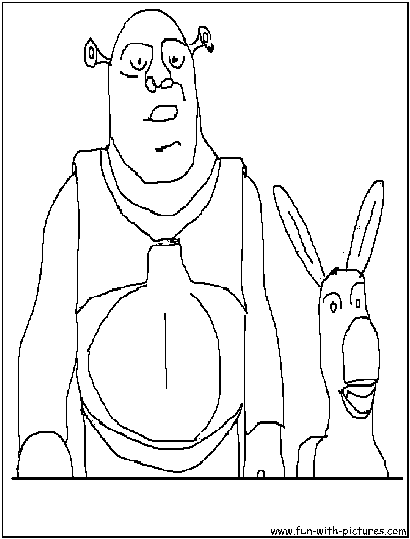 Shrek Coloring Page1 