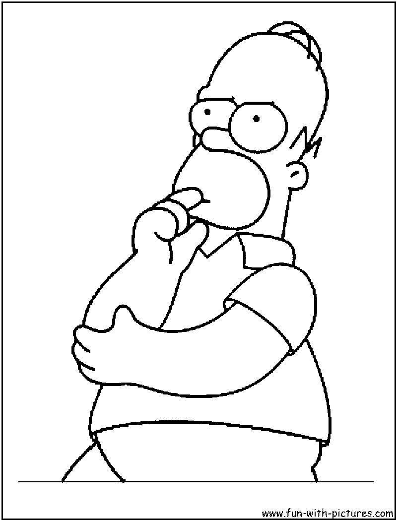 Simpson Coloring Page 