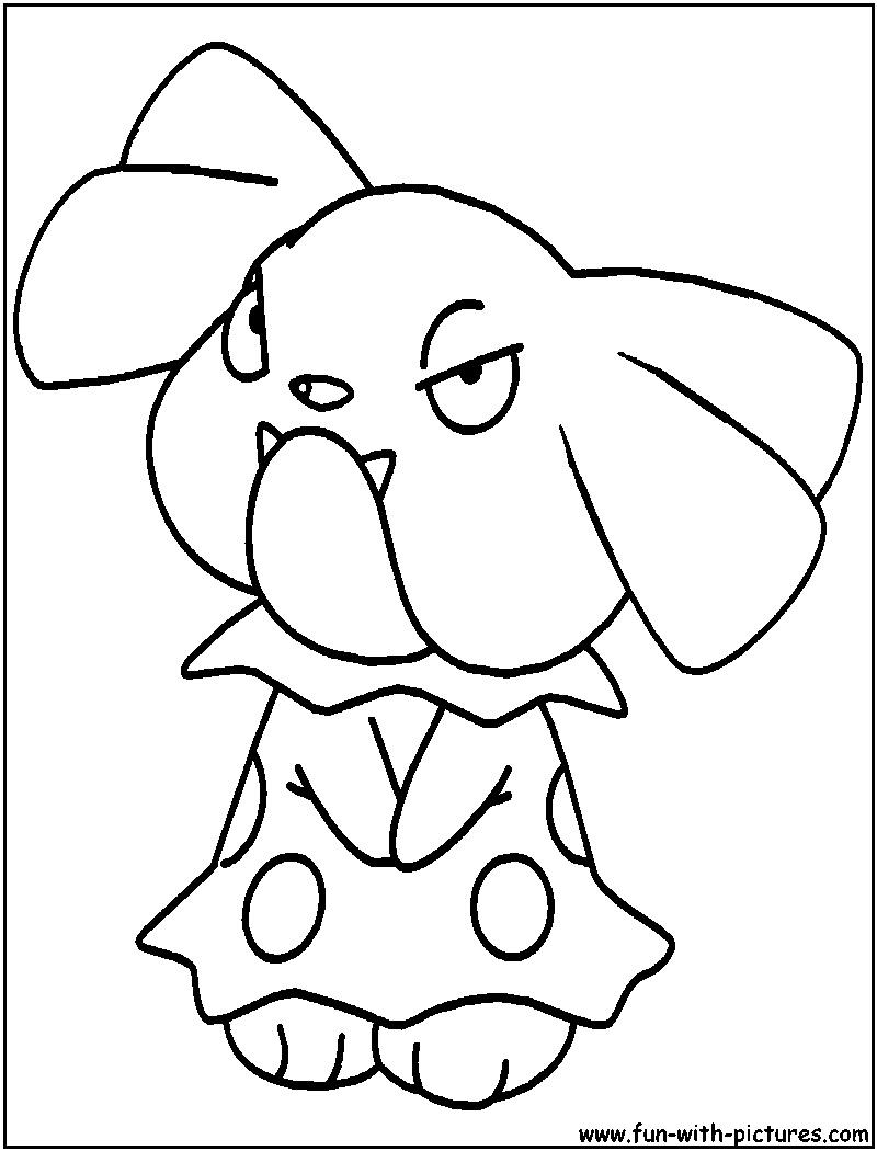 Snubbull Coloring Page 