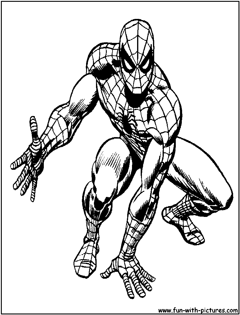 860 Colouring Pages Spiderman Free  Free