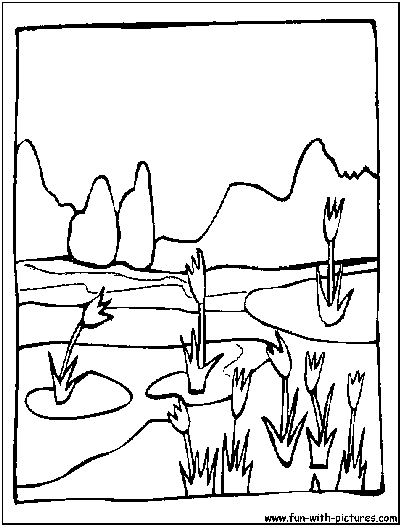 Springlandscape2 Coloring Page 