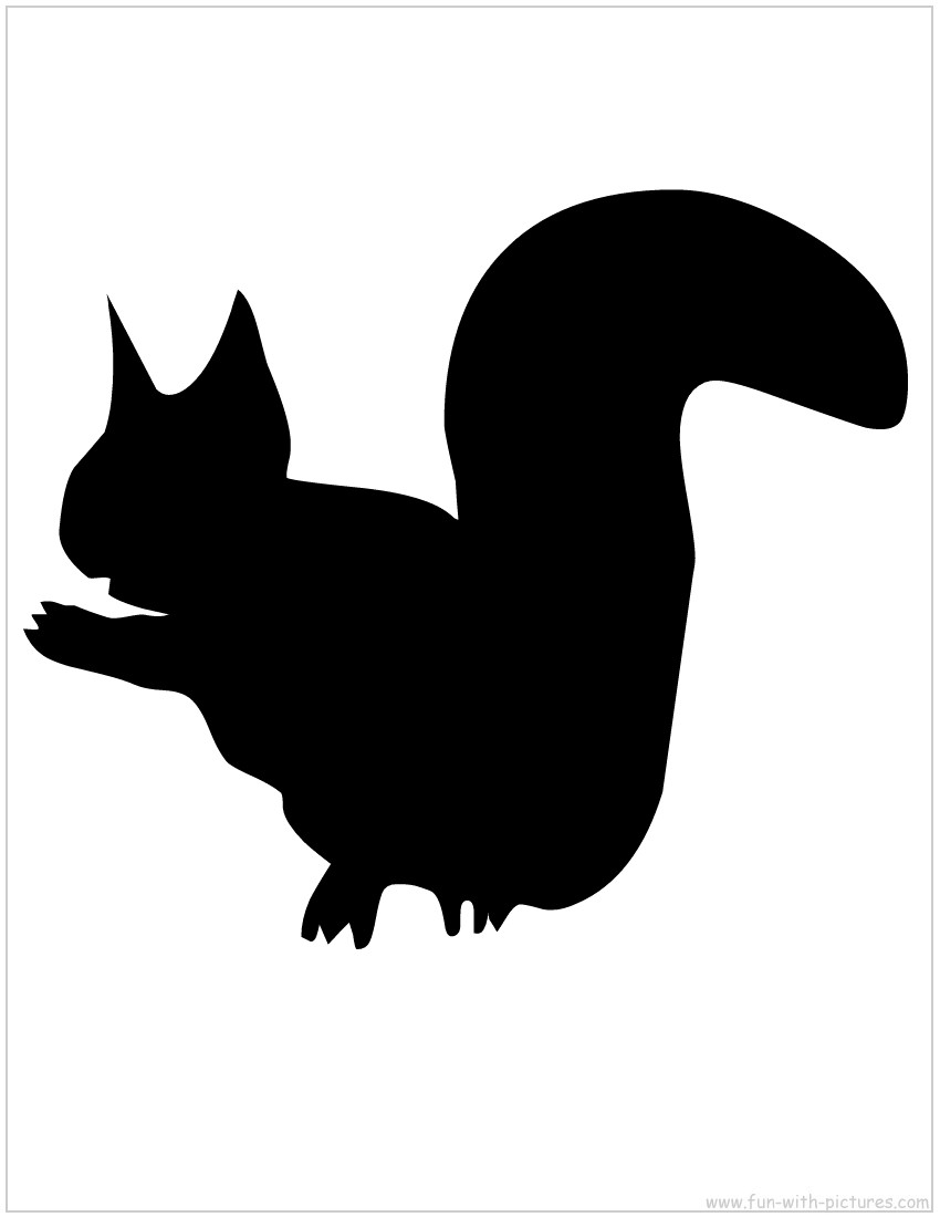 Squirrel2 Silhouette