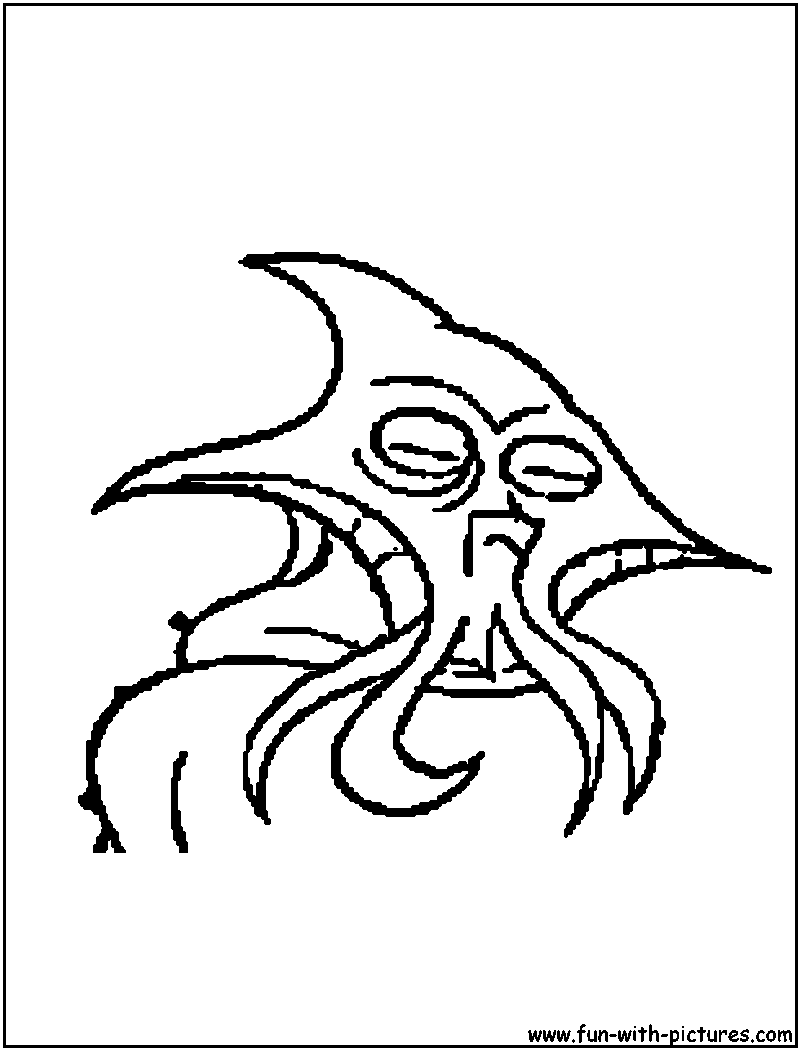 Starwars Alienface Coloring Page 