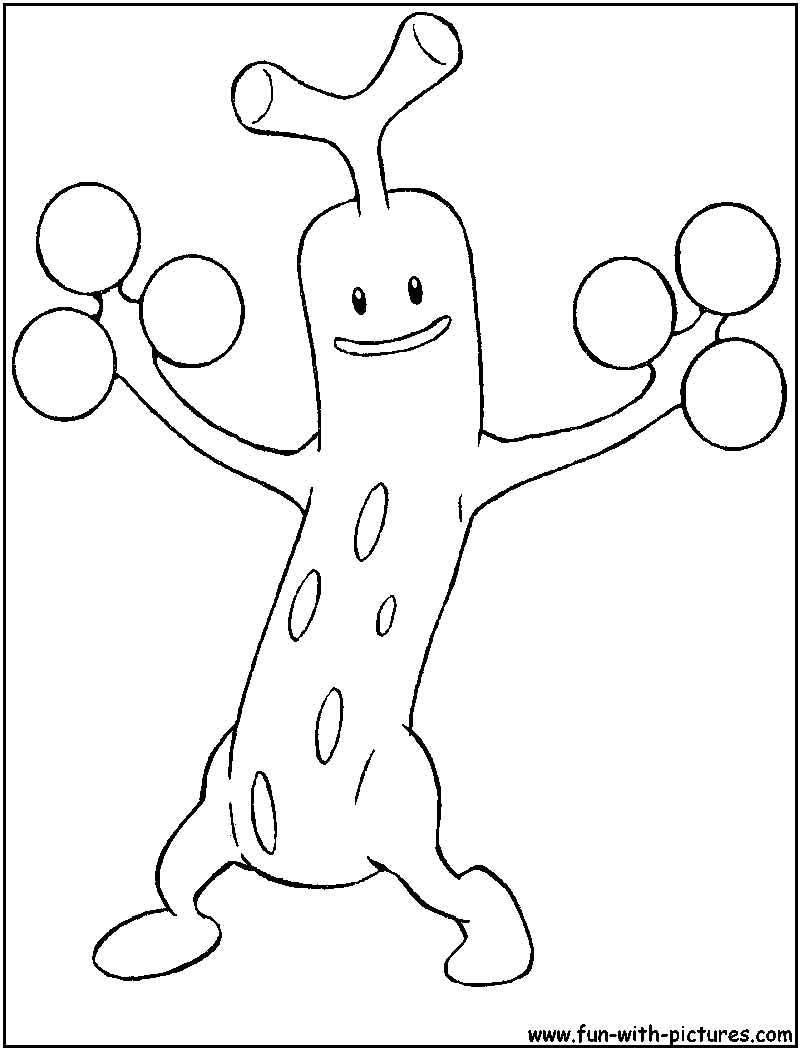 Sudowoodo Coloring Page 