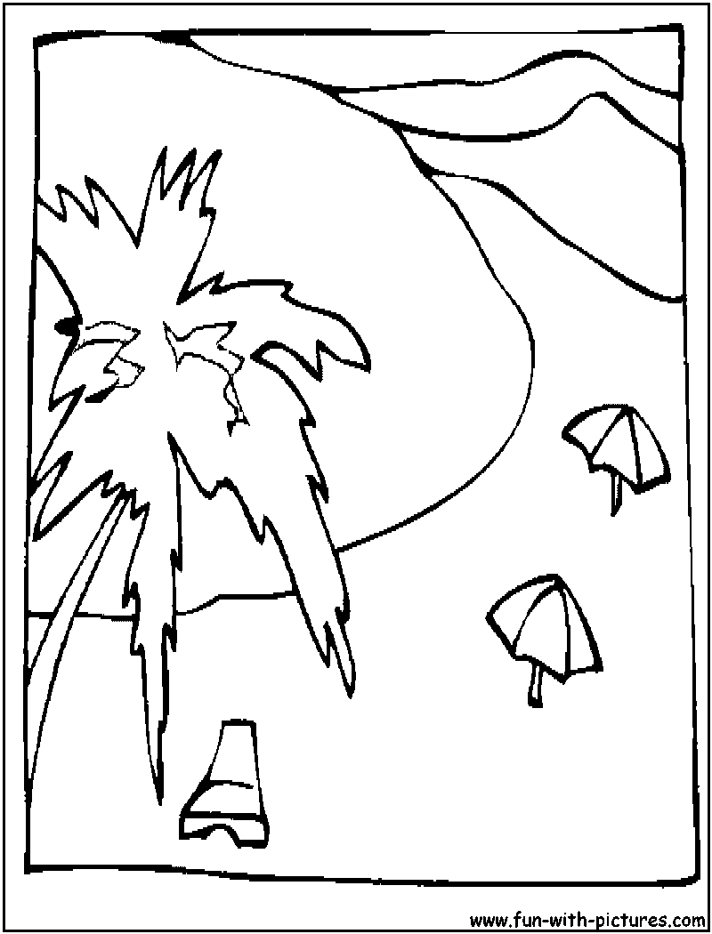 Summerlandscape3 Coloring Page 