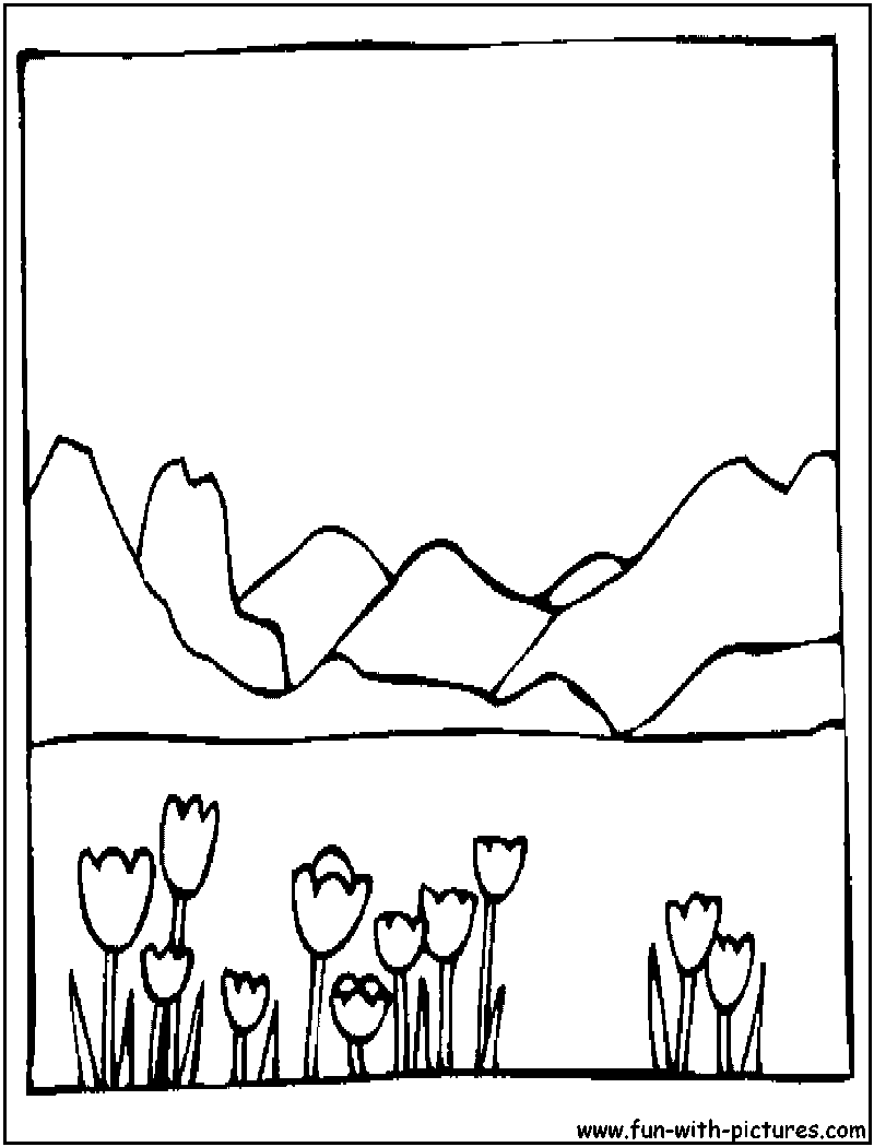 Summerlandscape4 Coloring Page 