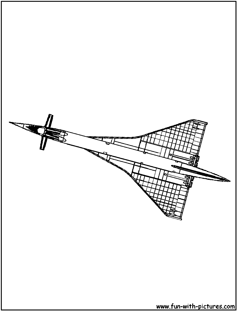 Supersonicjet Coloring Page 