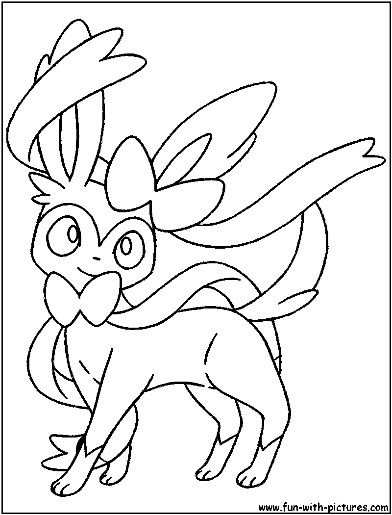 Sylveon Coloring Page 