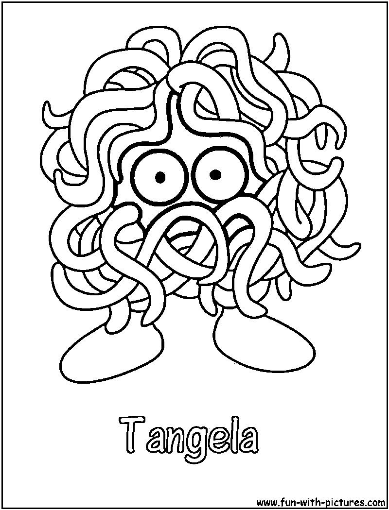 Tangela Coloring Page 