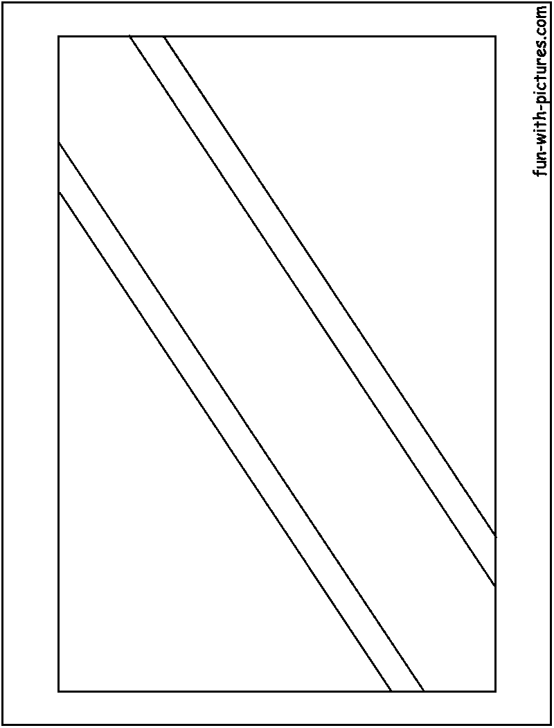 Tanzania Flag  Coloring Page