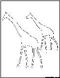 2giraffe outline